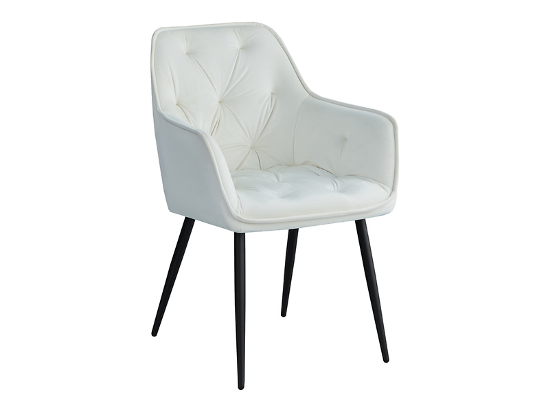 Krzesło tapicerowane Czacza welurowe zielone