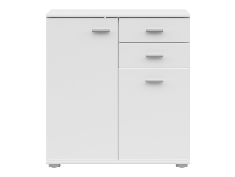 Komoda Noeda 71 cm z 2 drzwiami i 2 szufladami grafit