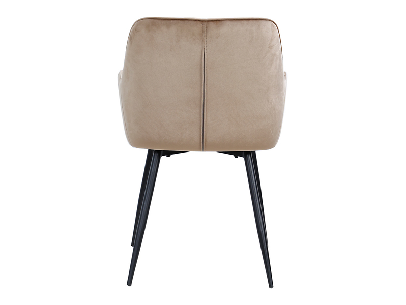 Krzesło tapicerowane Nicolas z aksamitu szare