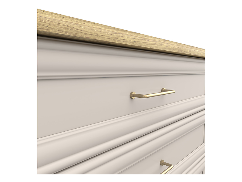 Komoda Anga 94 cm z szufladami kashmir/dąb mauvella