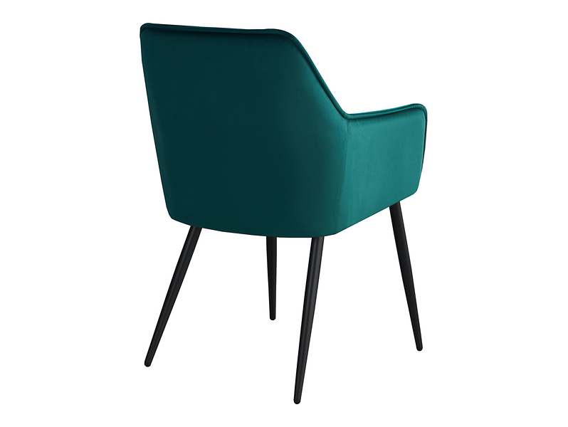 Krzesło tapicerowane Czacza welurowe zielone
