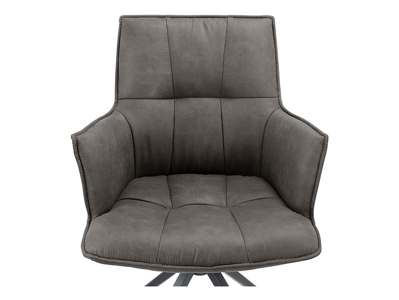 Krzesło tapicerowane Osaka obrotowe ekoskóra taupe