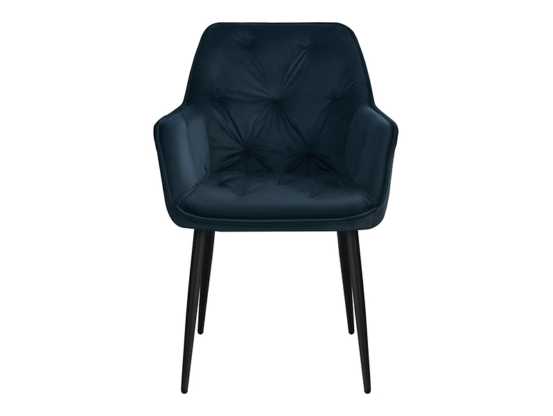 Krzesło tapicerowane Czacza welurowe zielone