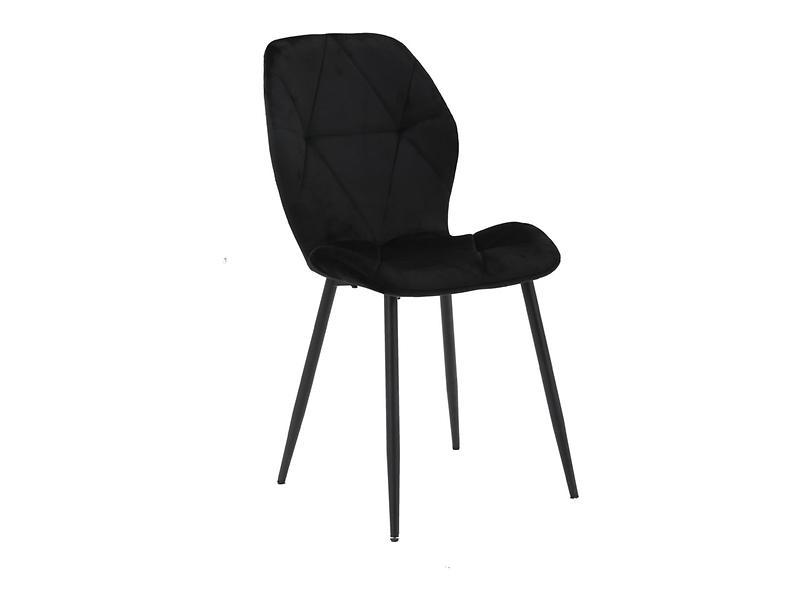 Krzesło tapicerowane Aczma welurowe zielone