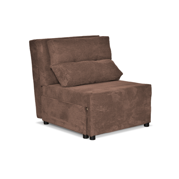 Fotel rozkładany funkcja spania KIMO pojemnik pościel Family Meble czarny