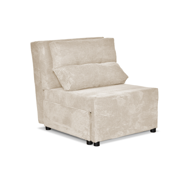 Fotel rozkładany funkcja spania KIMO pojemnik pościel Family Meble czarny