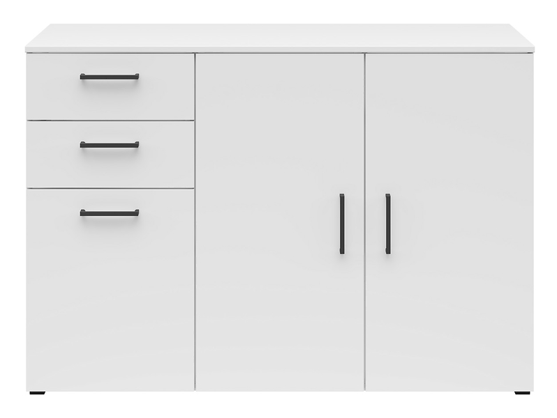 Komoda MultiDo 120 cm z 3 drzwiami i 2 szufladami grafitowa