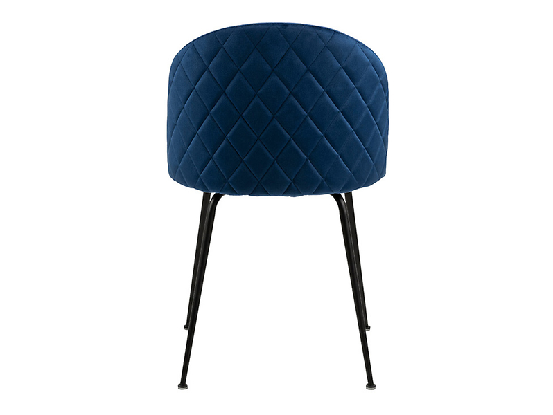 Krzesło tapicerowane Luis welurowe szare