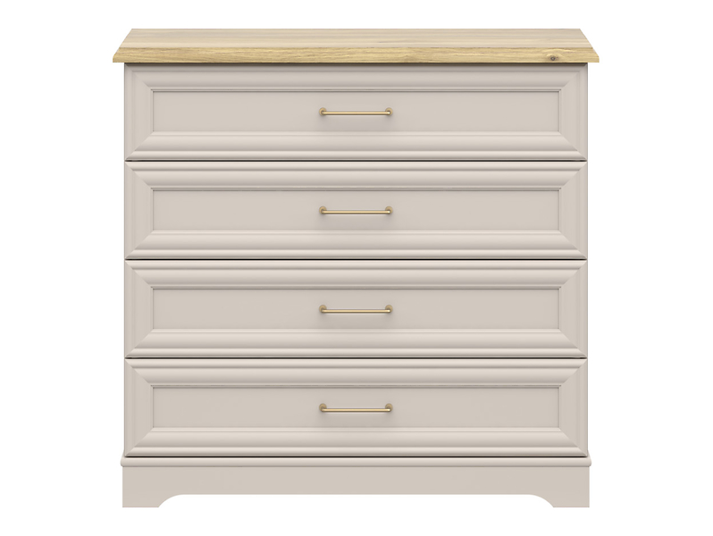 Komoda Anga 94 cm z szufladami kashmir/dąb mauvella