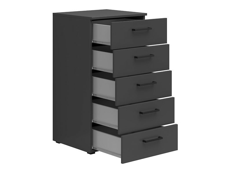 Komoda MultiDo 45 cm z 5 szufladami grafitowa