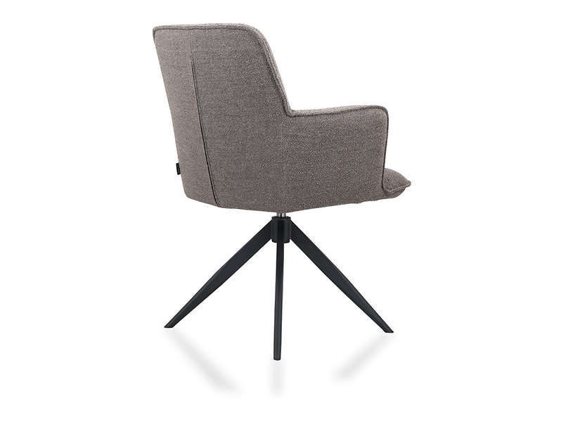 Krzesło tapicerowane Tokio obrotowe boucle zielone