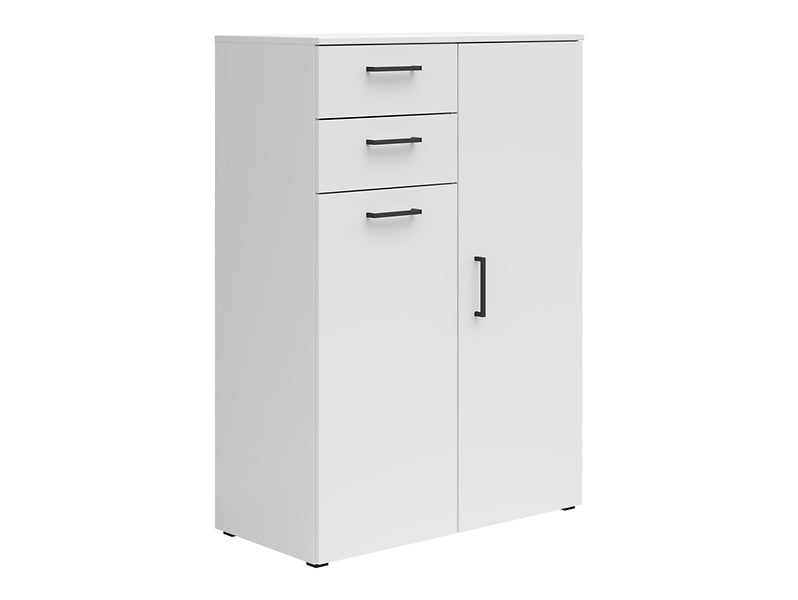 Komoda MultiDo 80 cm z 2 drzwiami i 2 szufladami grafitowa