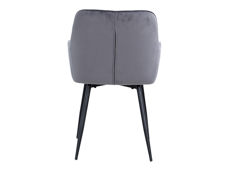 Krzesło tapicerowane Nicolas z aksamitu szare