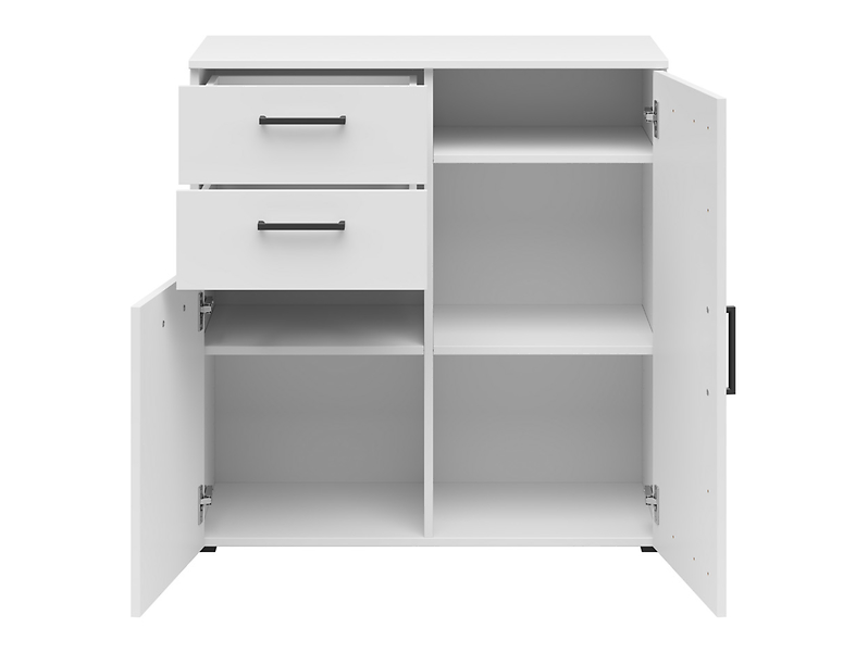 Komoda MultiDo 80 cm z 2 drzwiami i szufladami grafitowa