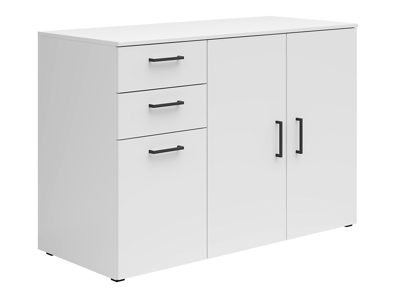 Komoda MultiDo 120 cm z 3 drzwiami i 2 szufladami grafitowa