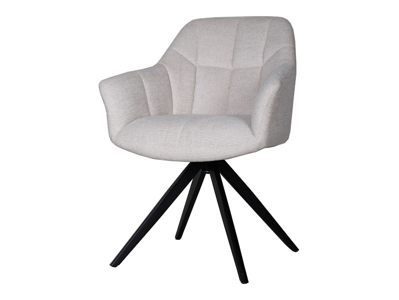 Krzesło tapicerowane Chort obrotowe szare