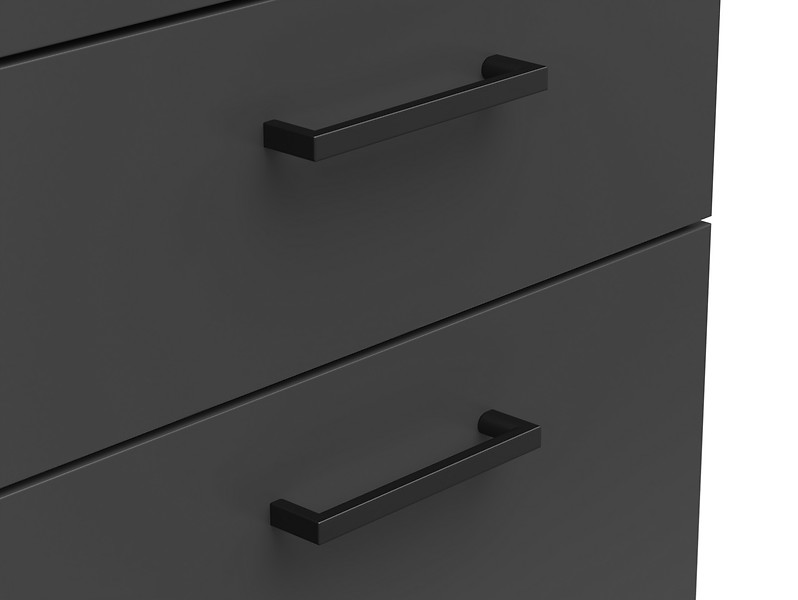 Komoda MultiDo 45 cm z drzwiami i 2 szufladami grafitowa