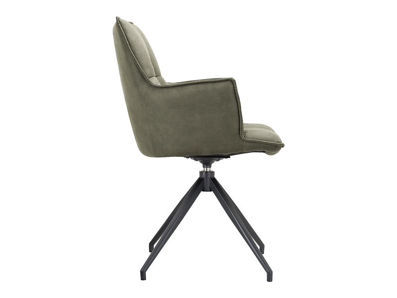 Krzesło tapicerowane Osaka obrotowe ekoskóra taupe