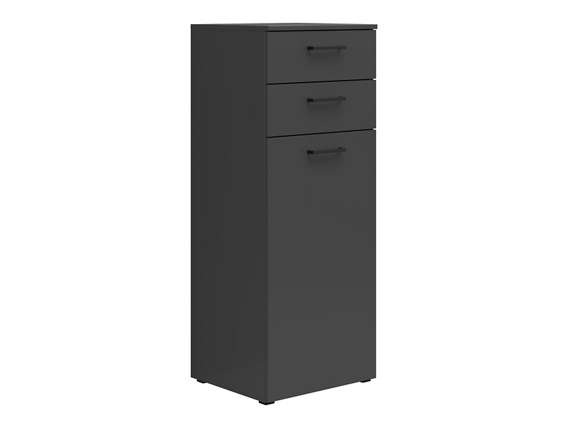 Komoda MultiDo 45 cm z drzwiami i 2 szufladami grafitowa