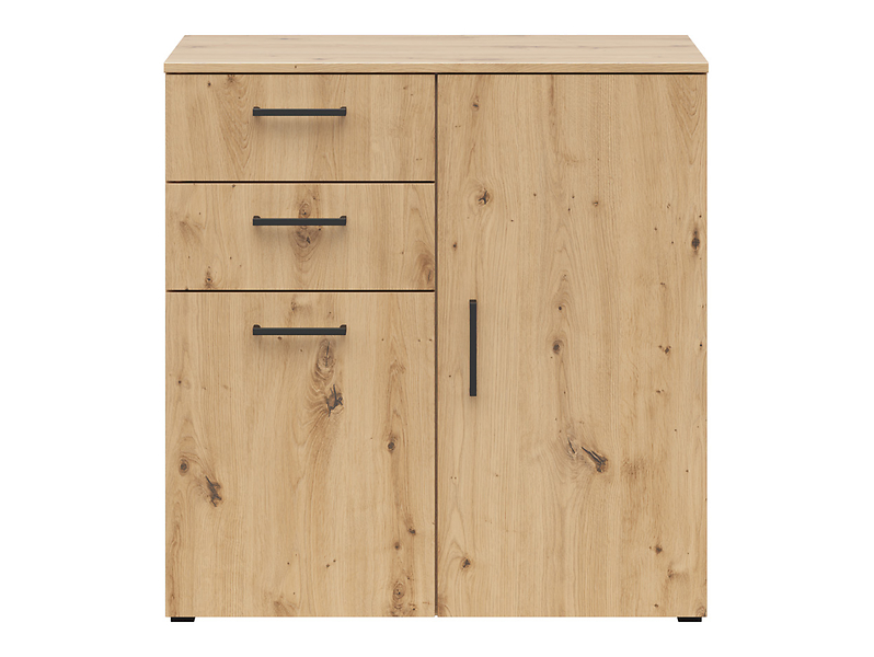 Komoda MultiDo 80 cm z 2 drzwiami i szufladami grafitowa