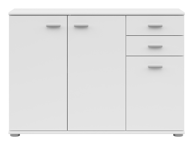 Komoda Noeda 106 cm z 3 drzwiami i 2 szufladami grafit