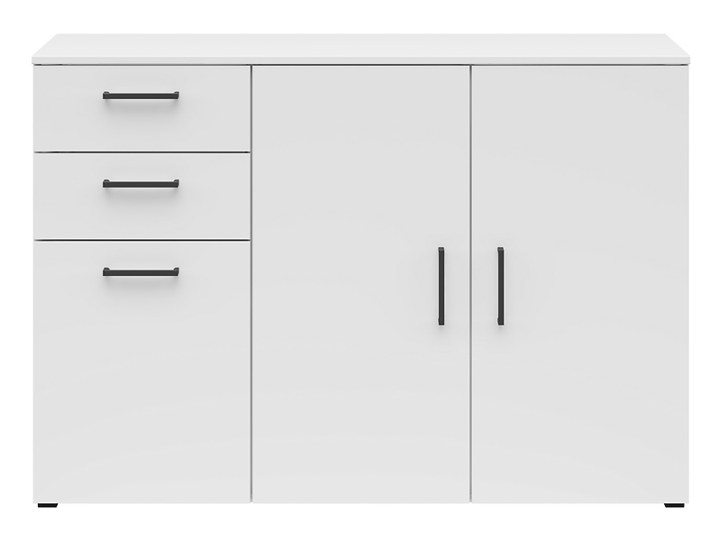 Komoda MultiDo 120 cm z 3 drzwiami i 2 szufladami grafitowa