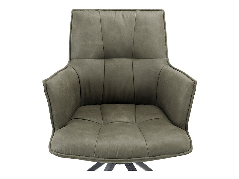 Krzesło tapicerowane Osaka obrotowe ekoskóra taupe