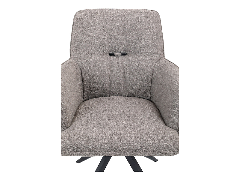 Krzesło tapicerowane Tokio obrotowe boucle zielone