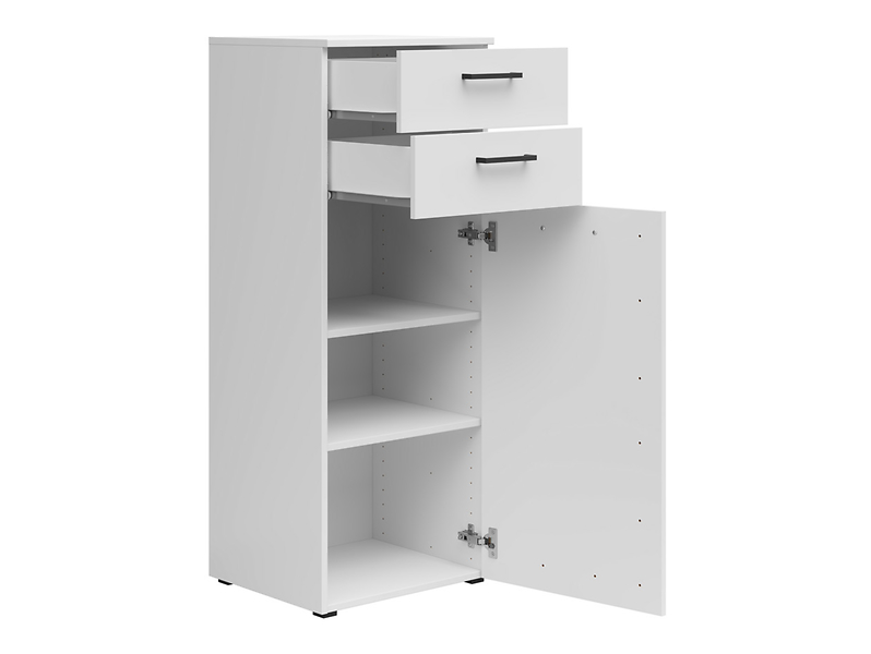 Komoda MultiDo 45 cm z drzwiami i 2 szufladami grafitowa