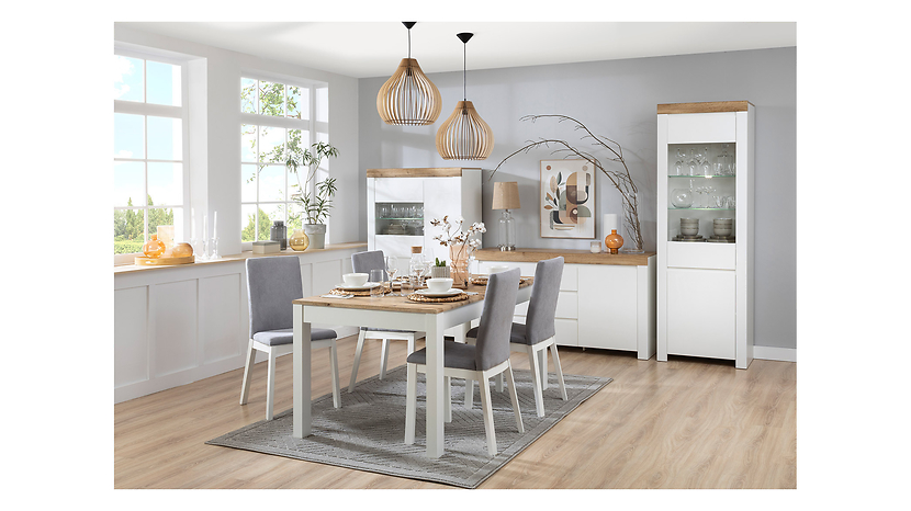 Krzesło tapicerowane Holten 2 welurowe czarne/dąb naturalny