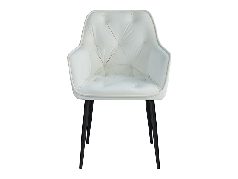 Krzesło tapicerowane Czacza welurowe zielone