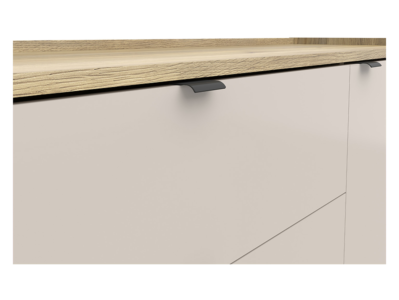 Komoda Dalva 134 cm z drzwiami i 3 szufladami dąb mauvella/kashmir