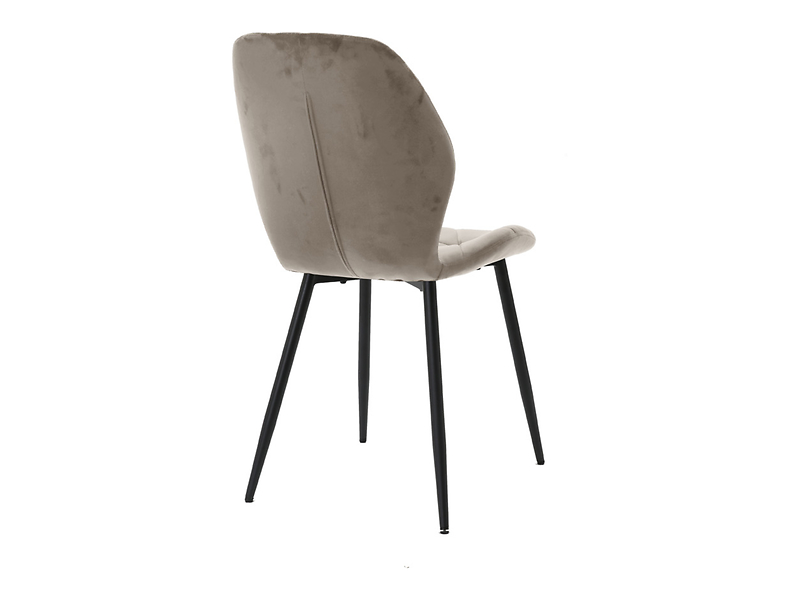 Krzesło tapicerowane Aczma welurowe zielone