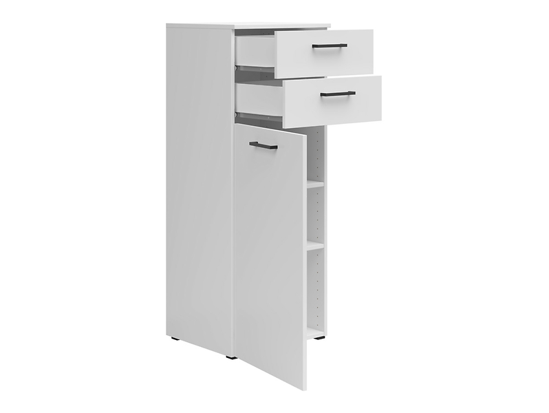 Komoda MultiDo 45 cm z drzwiami i 2 szufladami grafitowa