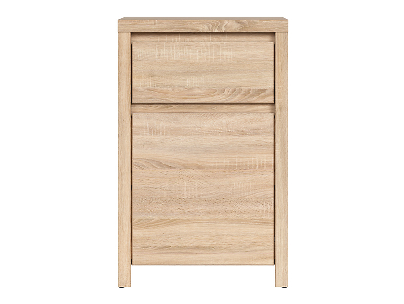 Komoda Kaspian 49 cm z drzwiami i szufladą dąb sonoma