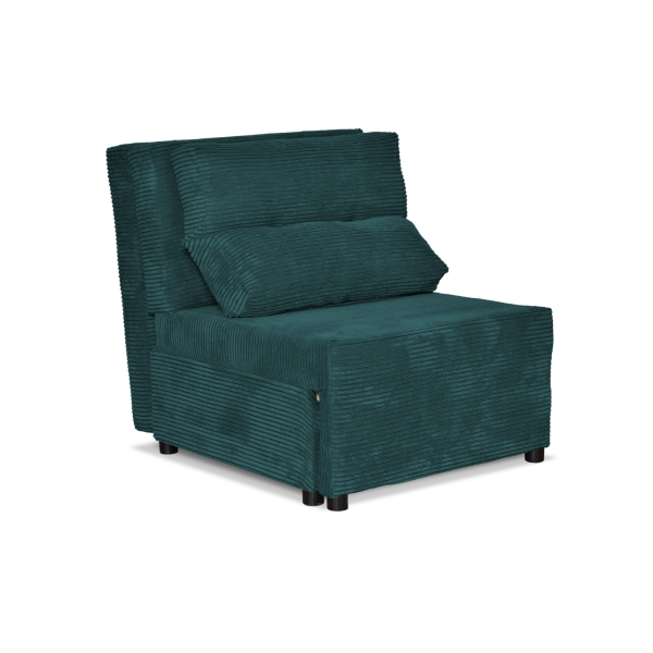 Fotel rozkładany funkcja spania KIMO pojemnik pościel Family Meble czarny