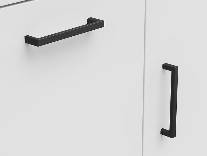 Komoda MultiDo 80 cm z 2 drzwiami i 2 szufladami grafitowa