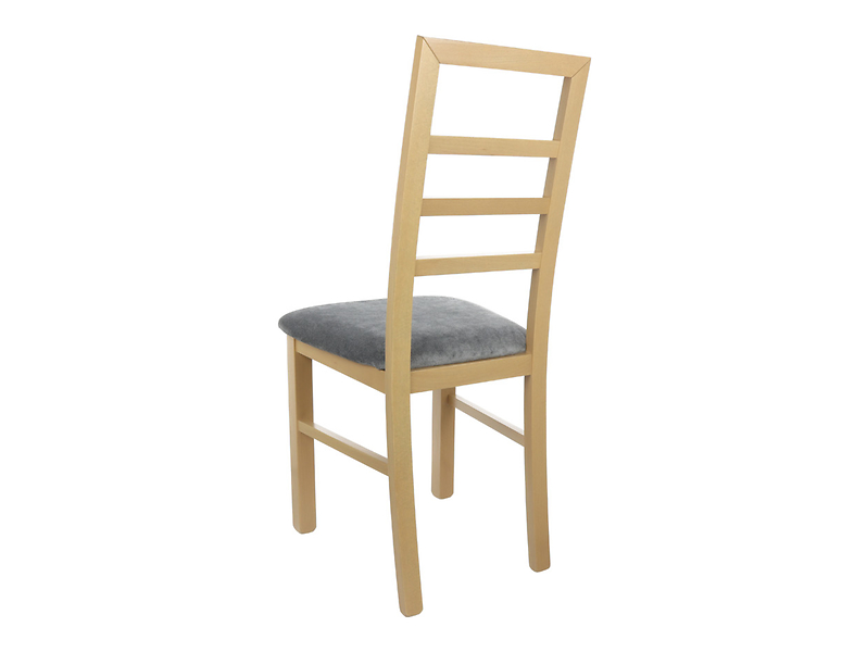 Krzesło tapicerowane Salga dąb naturalny/szare