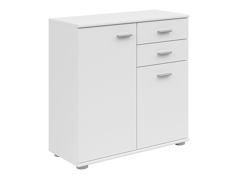 Komoda Noeda 71 cm z 2 drzwiami i 2 szufladami grafit