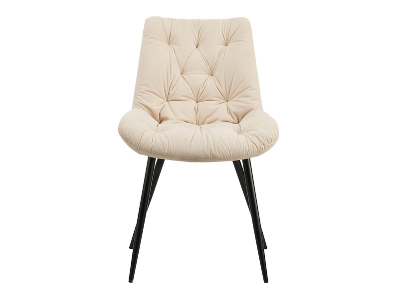 Krzesło tapicerowane Claudio sztruksowe ecru