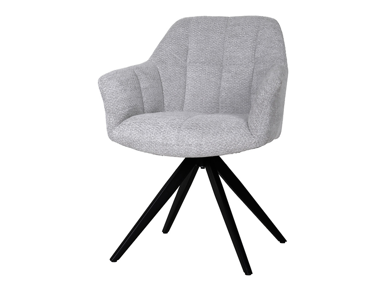 Krzesło tapicerowane Chort obrotowe szare