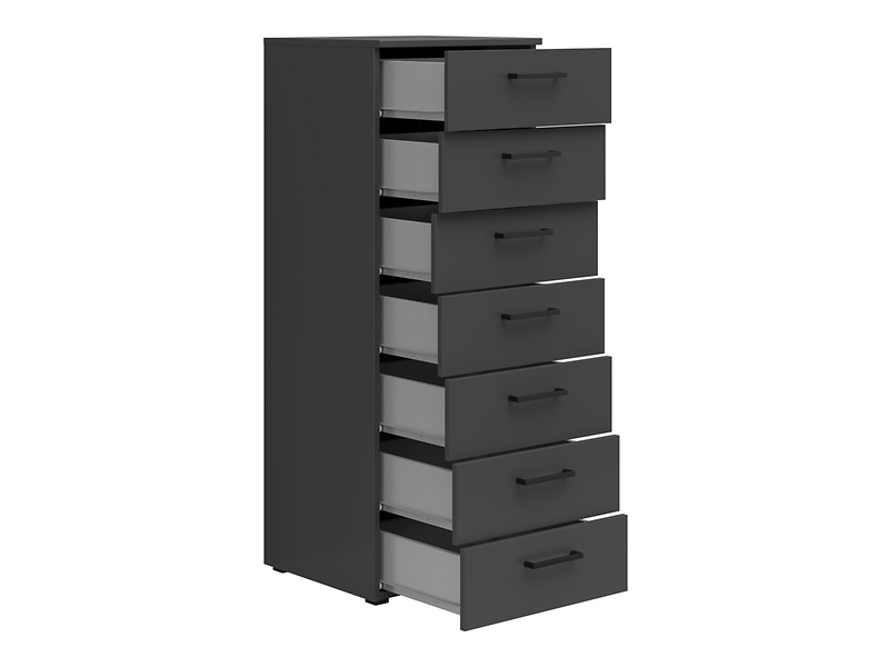 Komoda MultiDo 45 cm z 7 szufladami grafitowa