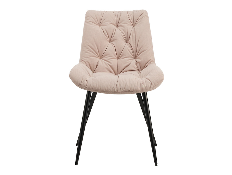 Krzesło tapicerowane Claudio sztruksowe ecru