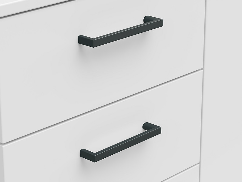 Komoda MultiDo 120 cm z 3 drzwiami i 2 szufladami grafitowa