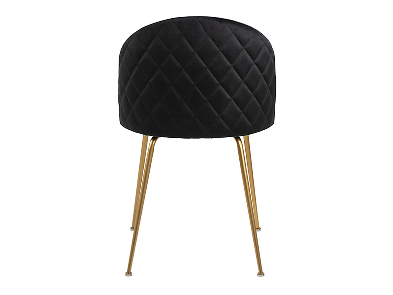 Krzesło tapicerowane Luis welurowe szare