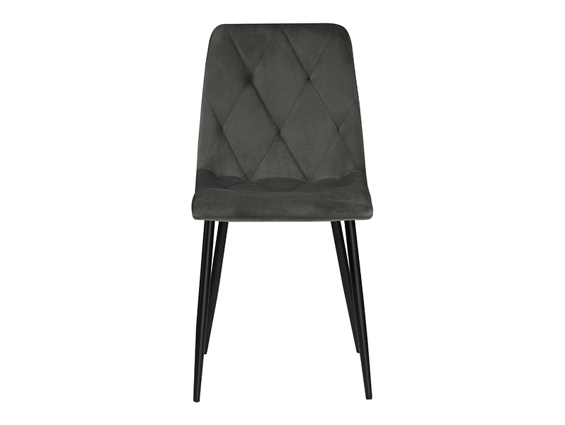 Krzesło tapicerowane Silvio welurowe zielone