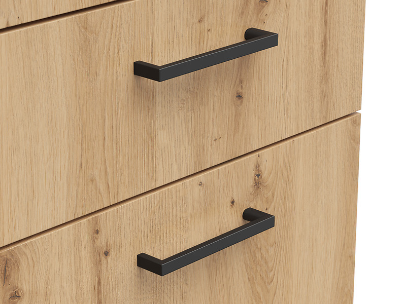 Komoda MultiDo 45 cm z drzwiami i 2 szufladami grafitowa