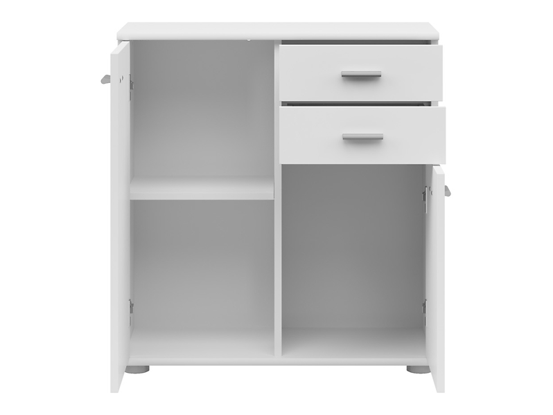 Komoda Noeda 71 cm z 2 drzwiami i 2 szufladami grafit