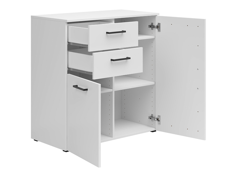 Komoda MultiDo 80 cm z 2 drzwiami i szufladami grafitowa