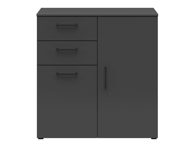 Komoda MultiDo 80 cm z 2 drzwiami i szufladami grafitowa
